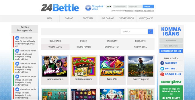 24bettle screenshot kasino